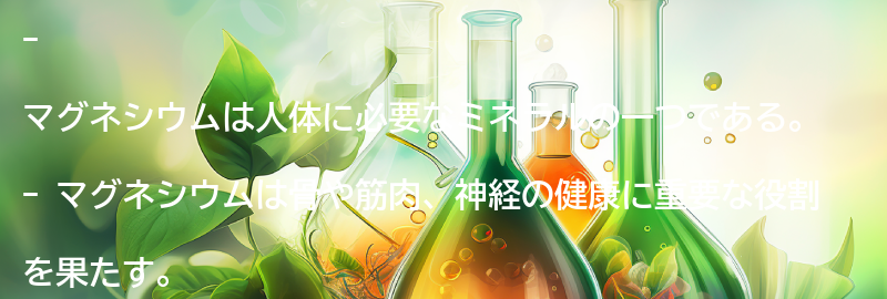 マグネシウムとは？の要点まとめ