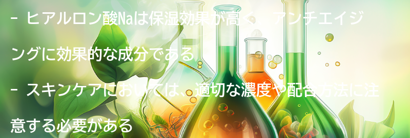 ヒアルロン酸Naを使ったスキンケアの注意点の要点まとめ