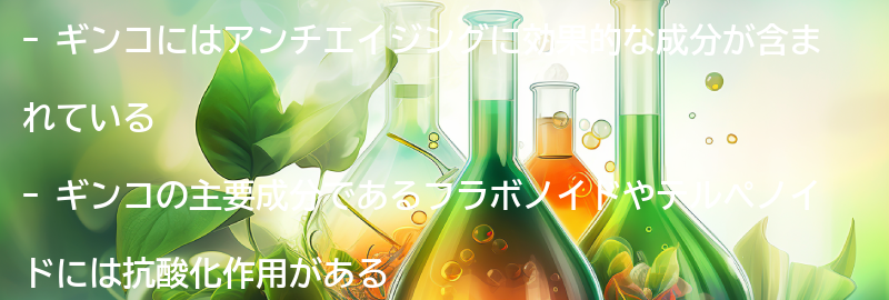 アンチエイジングに効果的なギンコの成分とは?の要点まとめ