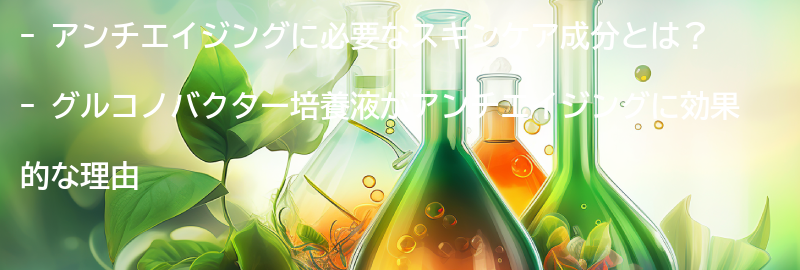 アンチエイジングに必要なスキンケア成分とは?の要点まとめ