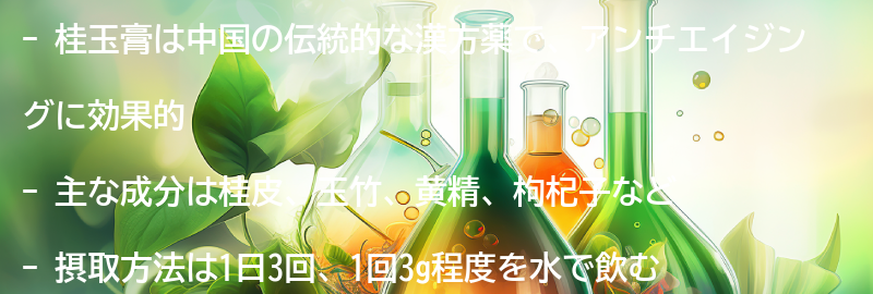 桂玉膏とは?の要点まとめ