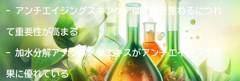 アンチエイジングスキンケアの重要性の要点まとめ
