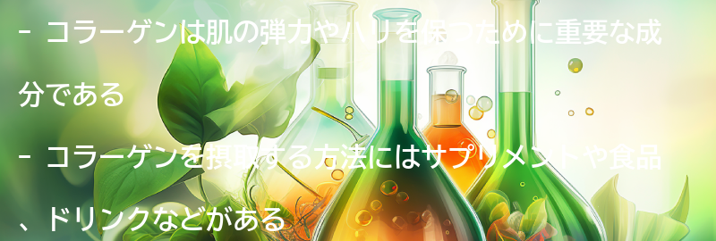 コラーゲンを摂取する方法と効果的な使い方の要点まとめ