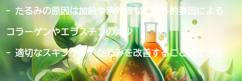 たるみの原因とは？の要点まとめ