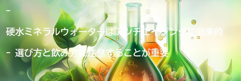 硬水ミネラルウォーターの選び方と飲み方の要点まとめ