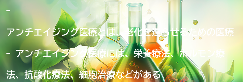アンチエイジング医療とは?の要点まとめ