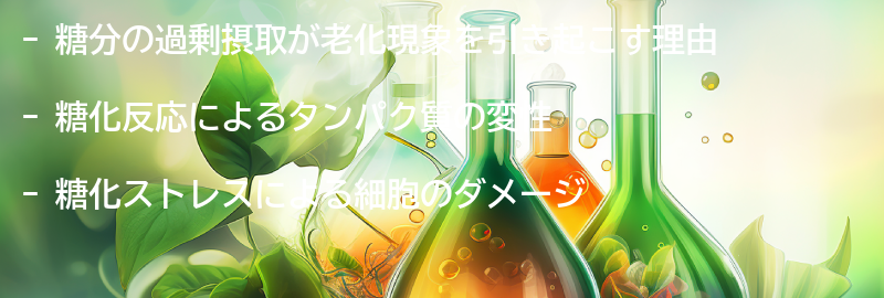糖分の過剰摂取がもたらす老化現象とは？の要点まとめ