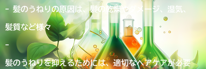 髪のうねりの原因とは？の要点まとめ