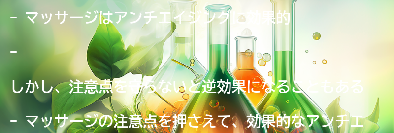 マッサージの注意点の要点まとめ