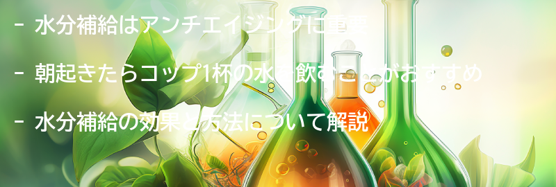 水分補給の重要性の要点まとめ
