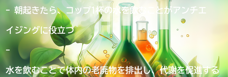 朝起きたら、コップ1杯の水を飲む理由の要点まとめ