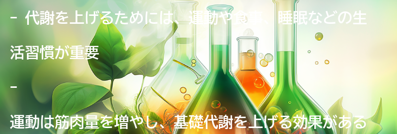 代謝を上げるためにはどうすればいい？の要点まとめ