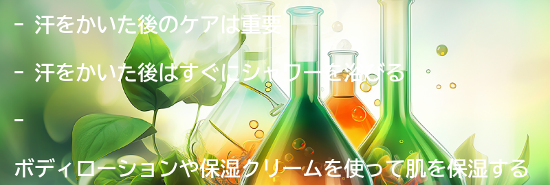 汗をかいた後のケア方法とは？の要点まとめ